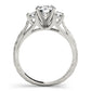 3-Stone Vintage-Inspired Engagement Ring