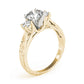 3-Stone Vintage-Inspired Engagement Ring