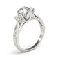 3-Stone Vintage-Inspired Engagement Ring