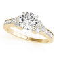 Single Row Cluster Sides Engagement Ring