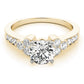 Single Row Cluster Sides Engagement Ring