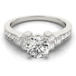 Single Row Cluster Sides Engagement Ring