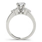 Single Row Cluster Sides Engagement Ring