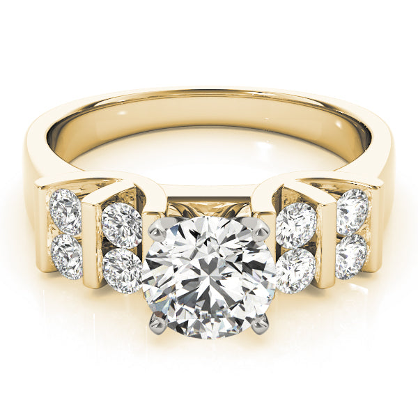 Multirow Bar Set Engagement Ring