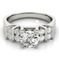 Multirow Bar Set Engagement Ring