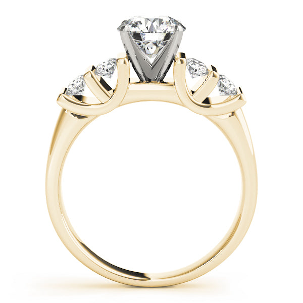 Multirow Bar Set Engagement Ring