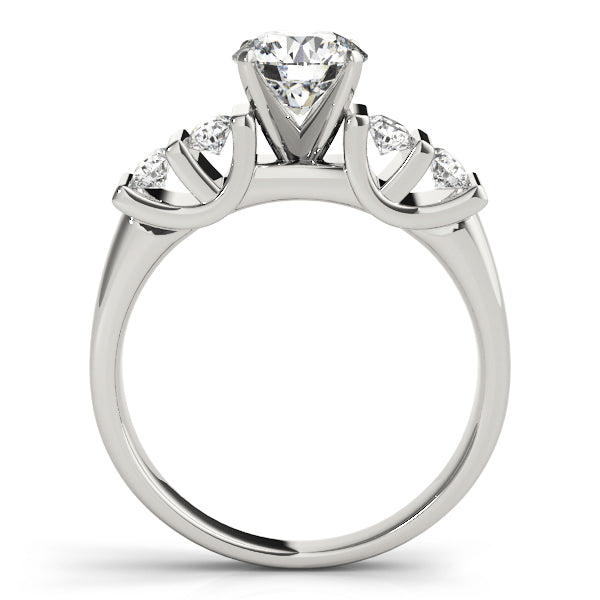Multirow Bar Set Engagement Ring