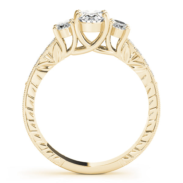 ENGAGEMENT RINGS 3 STONE OVAL