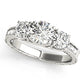 Vintage Style 3-Stone Filigree Engagement Ring