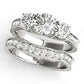 Vintage Style 3-Stone Filigree Engagement Ring