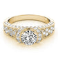 Antique Milgrain Halo Engagement Rings