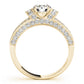 Antique Milgrain Halo Engagement Rings