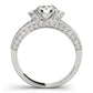 Antique Milgrain Halo Engagement Rings