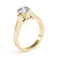 Solitaire Round Milgrain Cathedral Engagement Ring