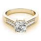 Single Row Channel Set Engagement Ring