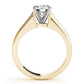 Single Row Channel Set Engagement Ring