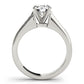 Single Row Channel Set Engagement Ring