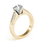 Single Row Channel Set Engagement Ring