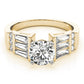 Fancy Shape Baguette & Round Engagement Ring
