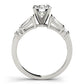 Fancy Shape Baguette & Round Engagement Ring