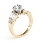 Fancy Shape Baguette & Round Engagement Ring