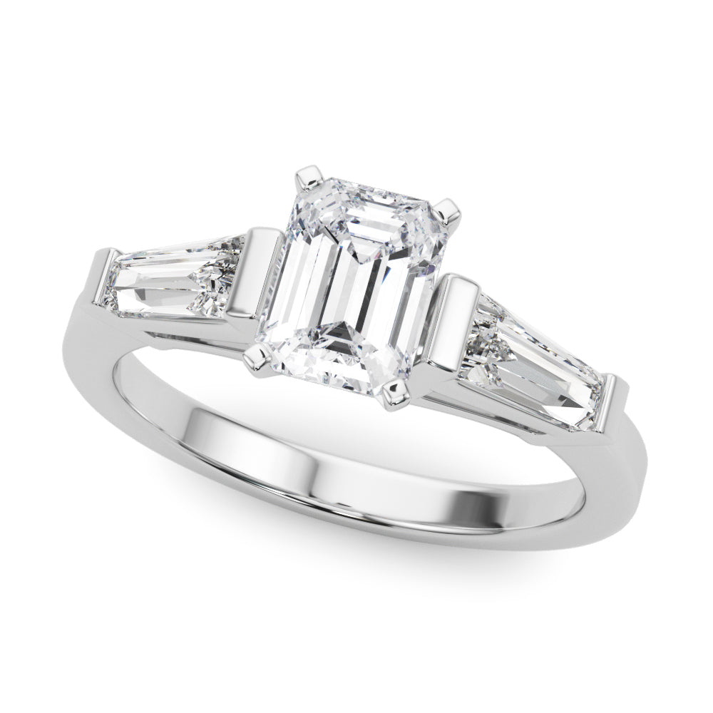 Baguette 3-Stone Engagement Ring