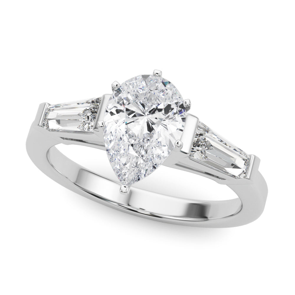 Baguette 3-Stone Engagement Ring