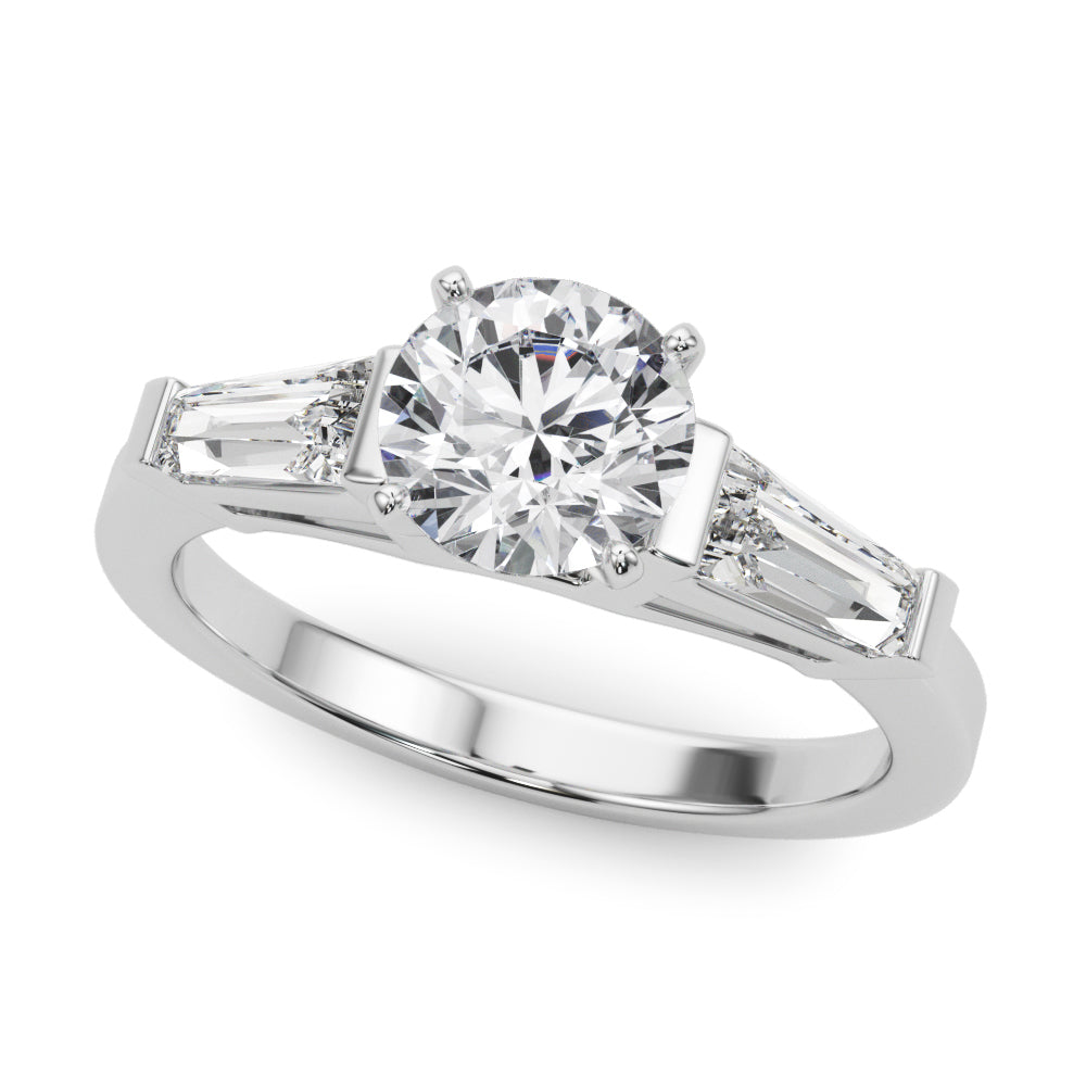 Baguette 3-Stone Engagement Ring