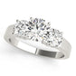 3-Stone Round Engagement Ring