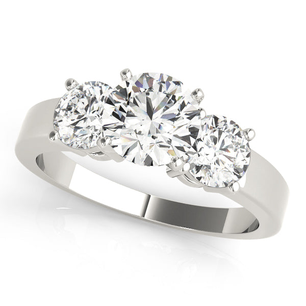 3-Stone Round Engagement Ring