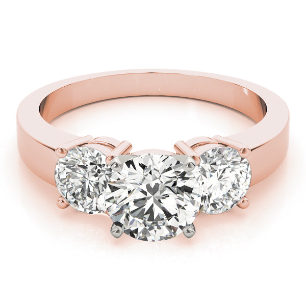 3-Stone Round Engagement Ring