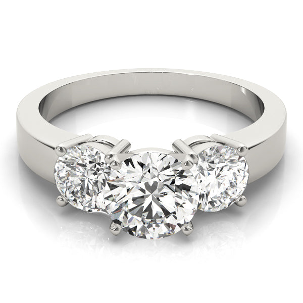 3-Stone Round Engagement Ring