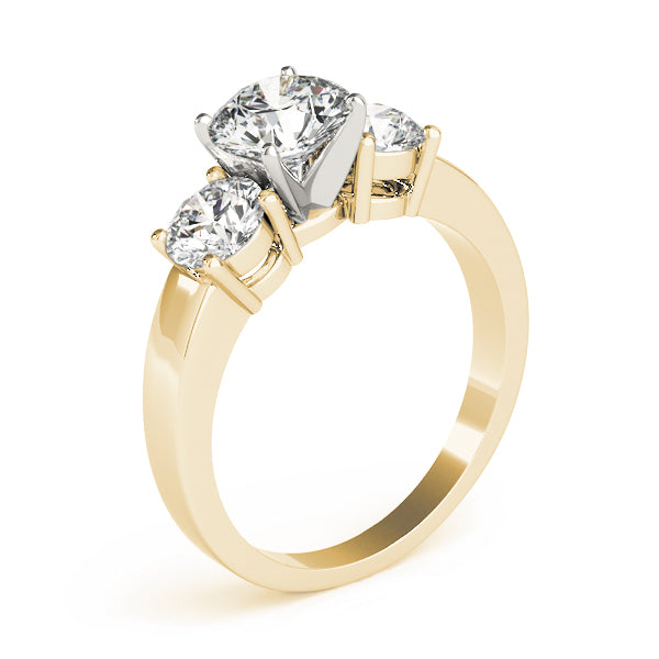 3-Stone Round Engagement Ring