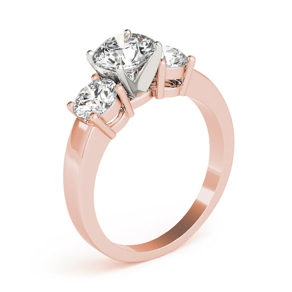 3-Stone Round Engagement Ring
