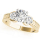 3-Stone Antique inspired Filigree Engagement Ring