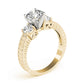 3-Stone Antique inspired Filigree Engagement Ring