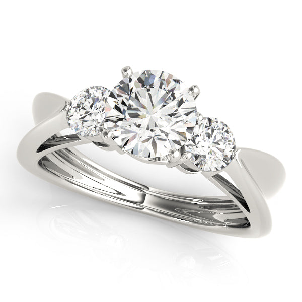 3-Stone Solitaire Plus Engagement Rings