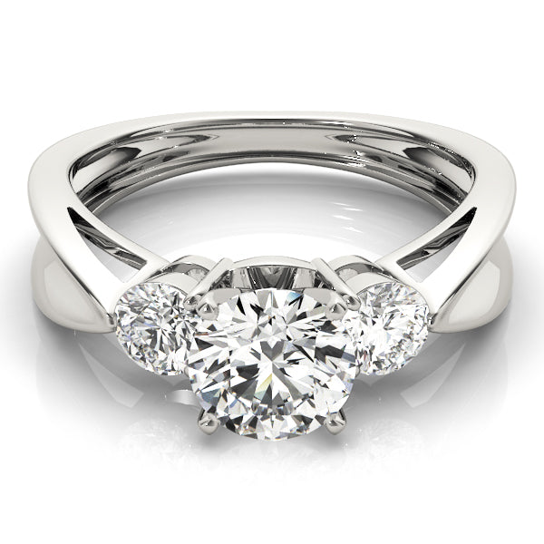 3-Stone Solitaire Plus Engagement Rings