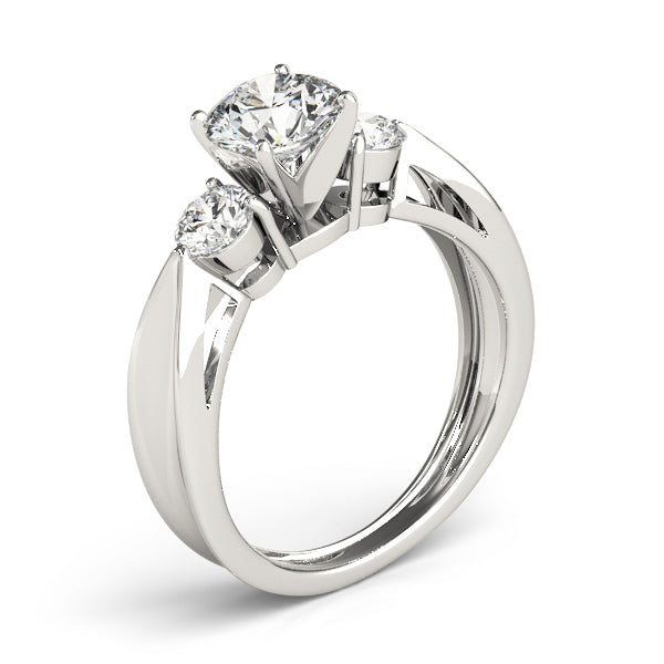3-Stone Solitaire Plus Engagement Rings