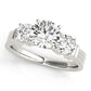 3-Stone Round Engagement Ring