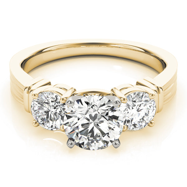 3-Stone Round Engagement Ring