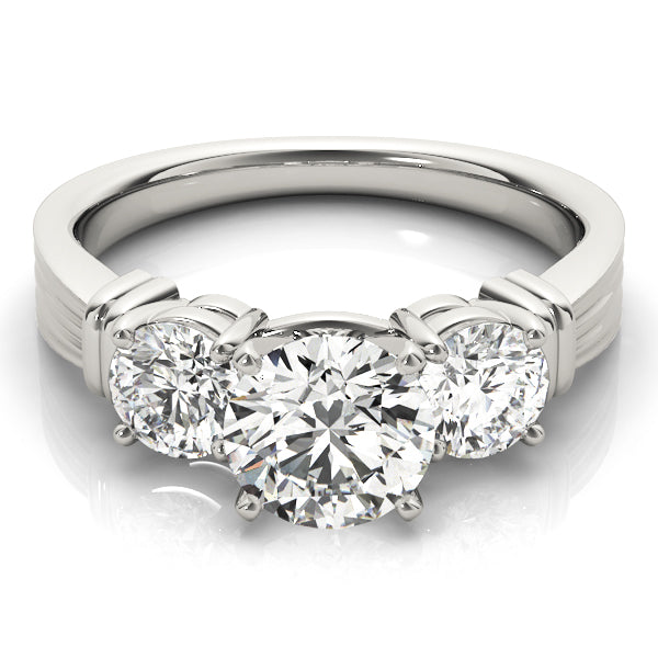 3-Stone Round Engagement Ring