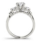 3-Stone Round Engagement Ring