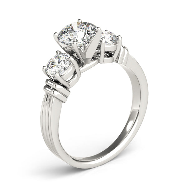 3-Stone Round Engagement Ring