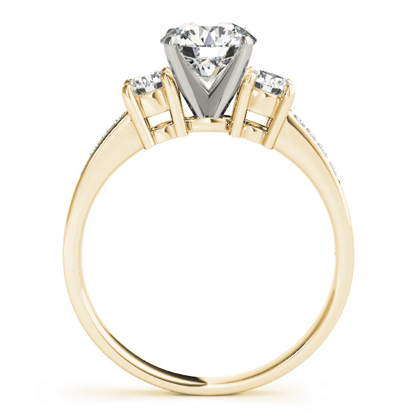 3-Stone Single Row Engagement Ring