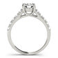 Single Row Split Prong Trellis Engagement Ring