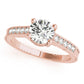 Antique Single Row Prong Milgrain Engagement Ring
