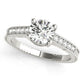 Antique Single Row Prong Milgrain Engagement Ring