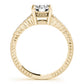 Antique Single Row Prong Milgrain Engagement Ring