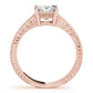 Antique Style Filigree Milgrain Engagement Rings